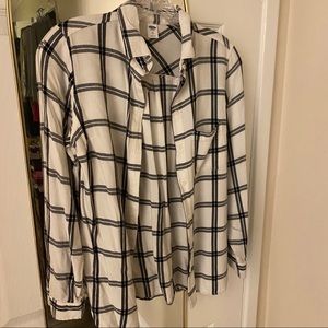 Old Navy black/white flannel